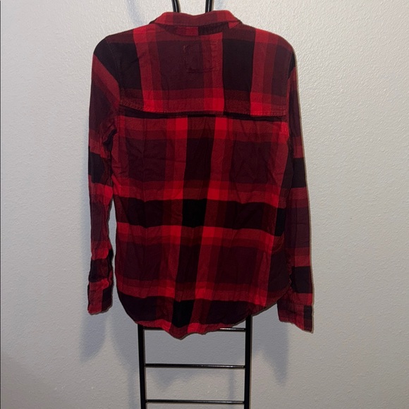 Abercrombie & Fitch Black and Red Checkered Shirt - Picture 6 of 6